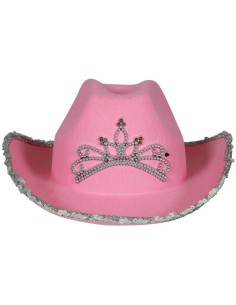 SOMBRERO COWBOY FIELTRO  ROSA, INFANTIL