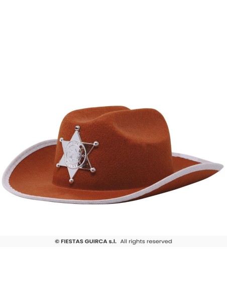 SOMBRERO MARRON SHERIFF INF.