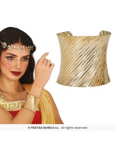 BRAZALETE METALICO ORO, ADULTA