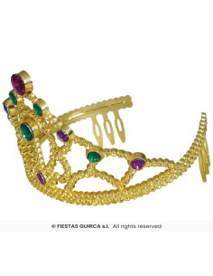 DIADEMA ORO CON PIEDRAS MULTIC. 2