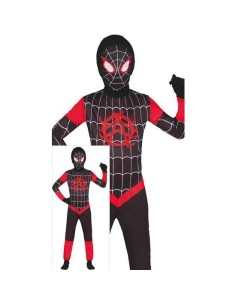 Disfraz Spiderman Negro MILES Rojo 5-6 A 2