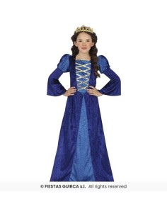 DISFRAZ DAMA MEDIEVAL AZUL 5-6 Años