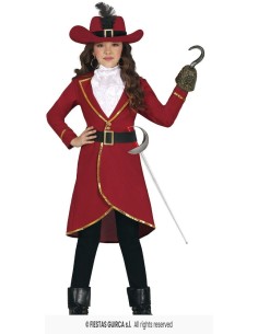 DISFRAZ PIRATA CAPITAN GARFIO 7-9 Años