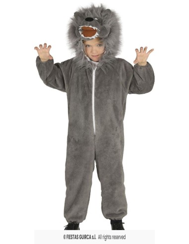 DISFRAZ LOBO GRIS 3-4 Años