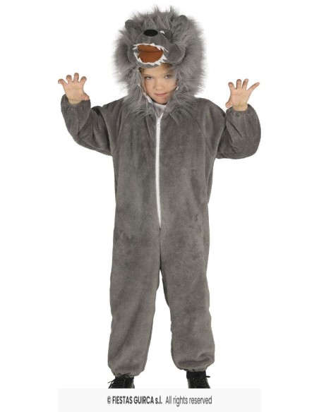 DISFRAZ LOBO GRIS 3-4 Años