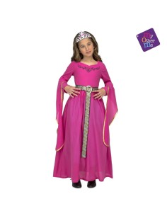 DISFRAZ PRINCES MEDIEVAL ROSA 7-9 AÑOS 2