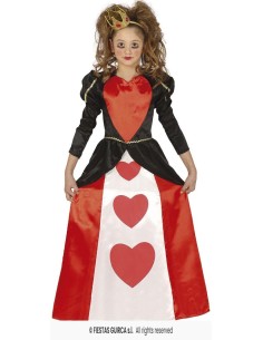 DISFRAZ REINA CORAZONES 10-12 AÑOS