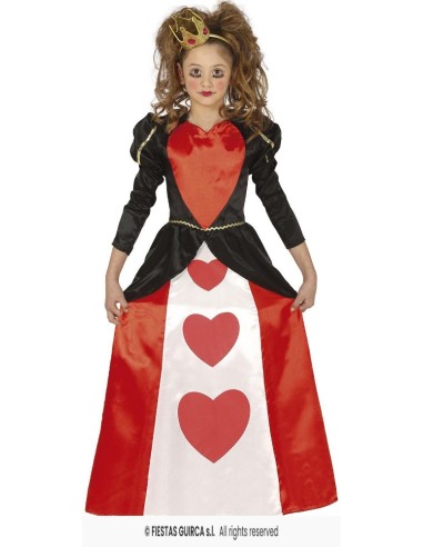 DISFRAZ REINA CORAZONES 10-12 AÑOS