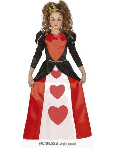 DISFRAZ REINA CORAZONES 10-12 AÑOS