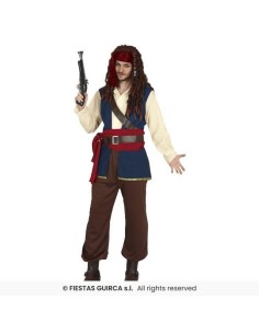DISFRAZ PIRATA JACK AZUL XXL