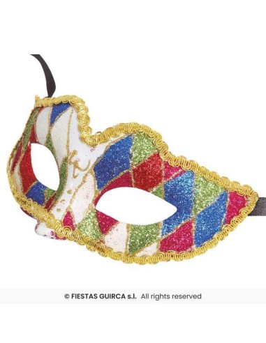 Antifaz arlequin