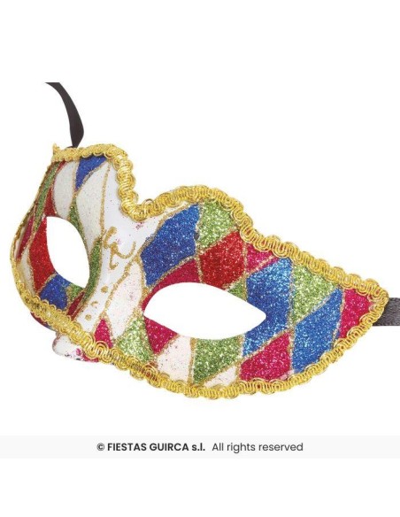 Antifaz arlequin