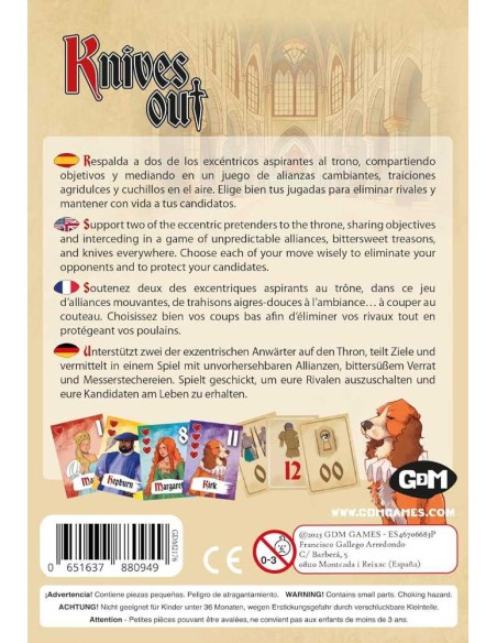 Knives out - Juego de Mesa de Estrategia
