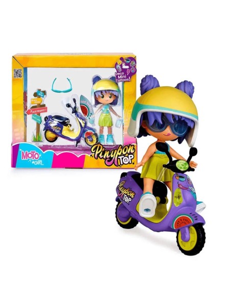 Pinypon Top Moto Girl