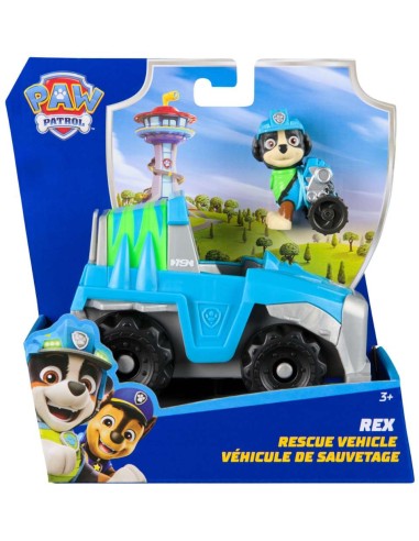 Paw Patrol - Vehiculo con figura Rex
