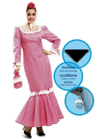DISFRAZ CHULAPA MADRILEÑA ROSA MUJER XXL