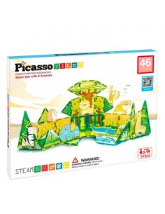 Picasso Tiles Bloques Magnéticos Safari 