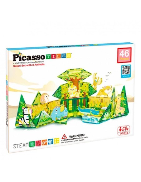 Picasso Tiles Bloques Magnéticos Safari 