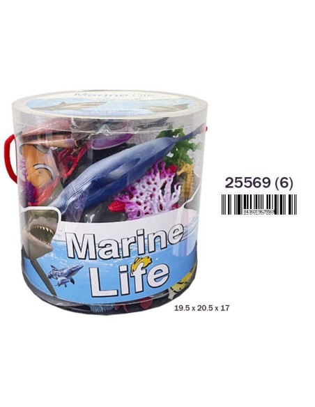Bote Animales Marinos 34 pzas