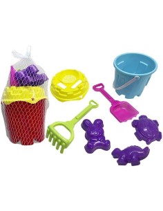 Cubo playa castillo c/5 accesorios