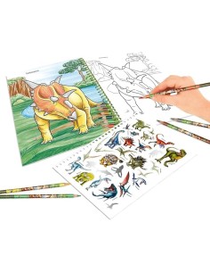 Dino World Libro de Colorear con Lápices
