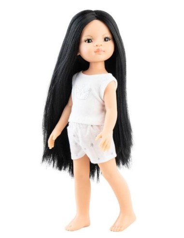 Muñeca Paola Con Pijama 32 Cm en Bolsa