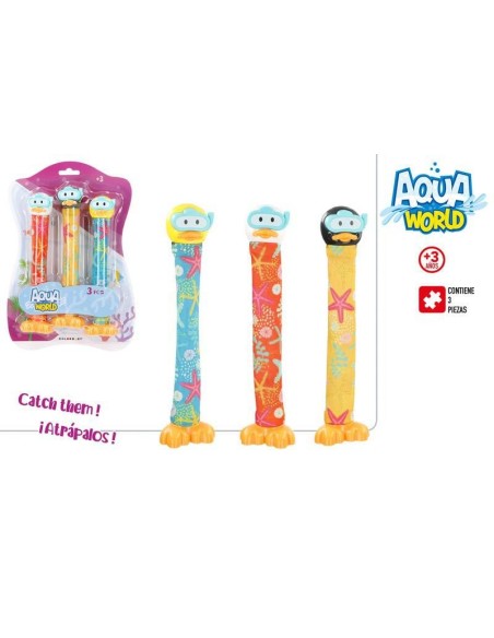 AQUA WORLD- JUEGO PISCINA 3 STICKS PATIT