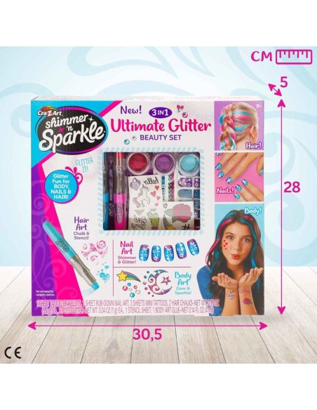 SHIMMER N SPARKLE-3 EN 1 SET DE BELLEZA
