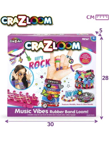 CRA-Z-LOOM-ESTUDIO BRAZALETS LET´S ROCK
