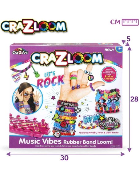 CRA-Z-LOOM-ESTUDIO BRAZALETS LET´S ROCK