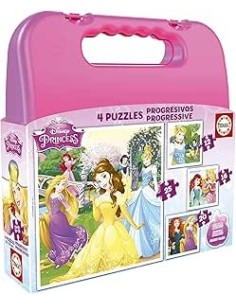 Maleta Puzzles Progresivos Princesas Dis