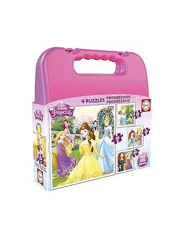 Maleta Puzzles Progresivos Princesas Dis