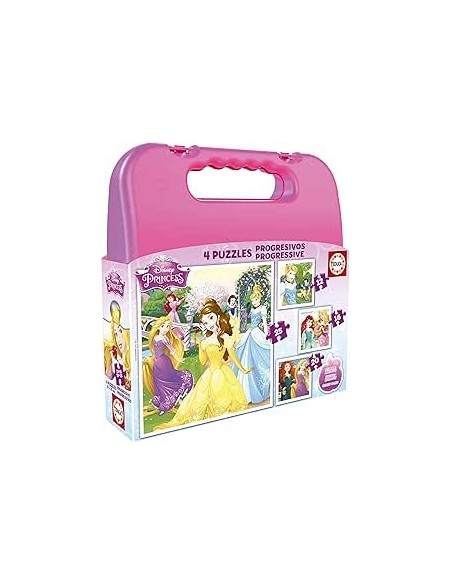 Maleta Puzzles Progresivos Princesas Dis