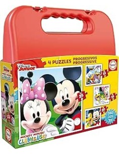 Maleta Puzzles Progresivos Mickey Mouse