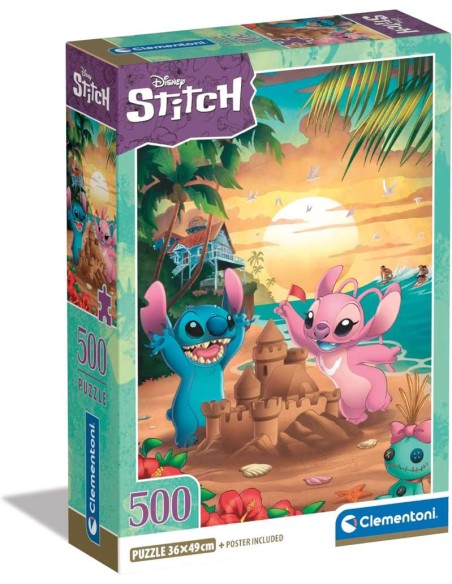 Puzzle 500 Pzs Disney Stitch Compact Box