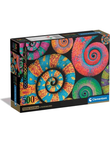 Puzzle 500 Pzs Hqc Colorboom Curly Tails