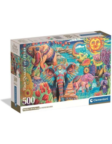 Puzzle 500 Pzs Hqc  Elephants´ Carnival