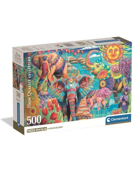 Puzzle 500 Pzs Hqc  Elephants´ Carnival