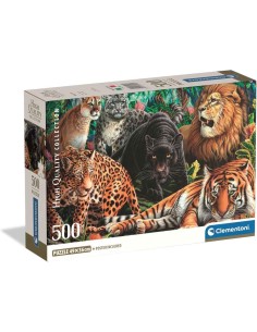 Puzzle 500 Pzs Hqc Wild Cats Compact Box