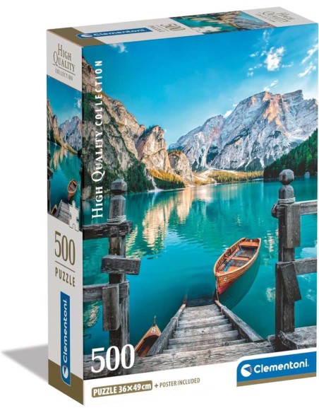 Puzzle 500 Pzs Hqc Braies Lake Compact