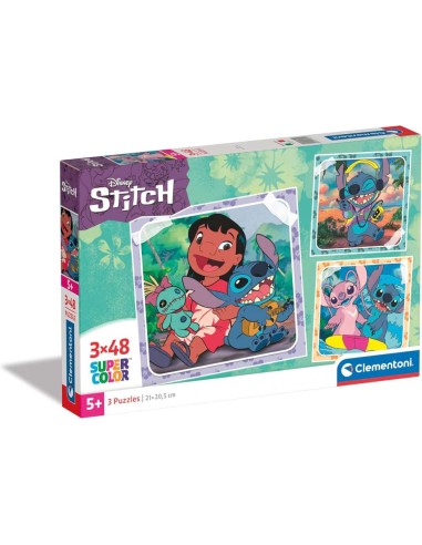 Puzzle 3X48 Pzs Square Stitch Disney