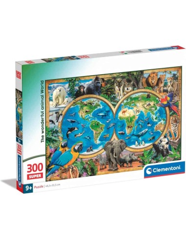 Puzzle maravilloso mundo animal 300 pzs