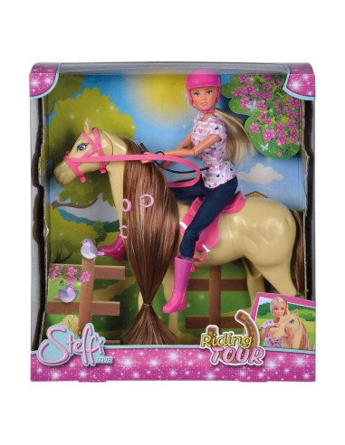 Muñeca steffi love con caballo