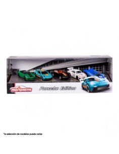 Pack de 5 coches de metal Porsche 1:64