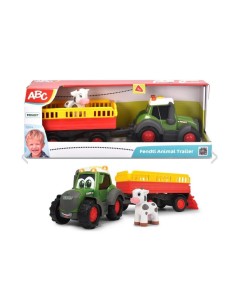 ABC Tractor Fendt Trailer Animales 30 Cm