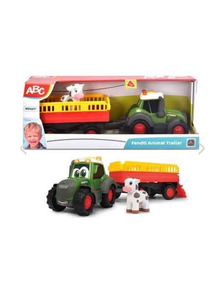 ABC Tractor Fendt Trailer Animales 30 Cm