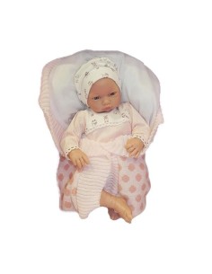 Muñeca Reborn Cris Traje Y Mantita 46CM