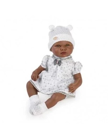 Muñeca Bebe Sasha Sonidos 46 cm Negrita