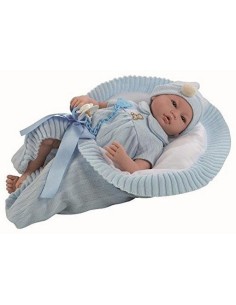 Muñeco Iker Pelele Azul 46cm.