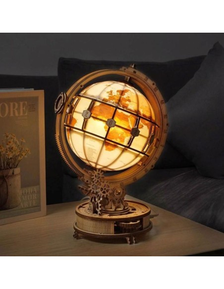 Globo Luminoso Maqueta de Madera
